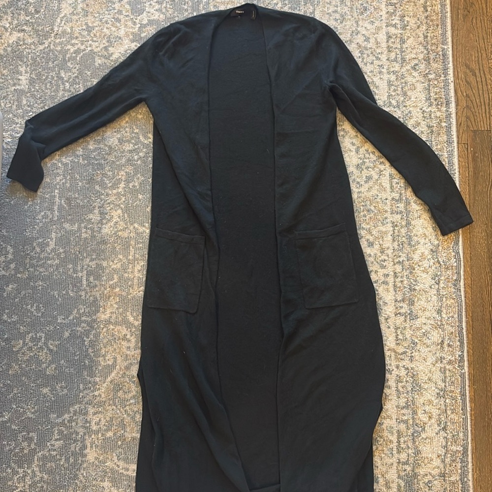 Theory Cashmere Duster Sweater Cardigan